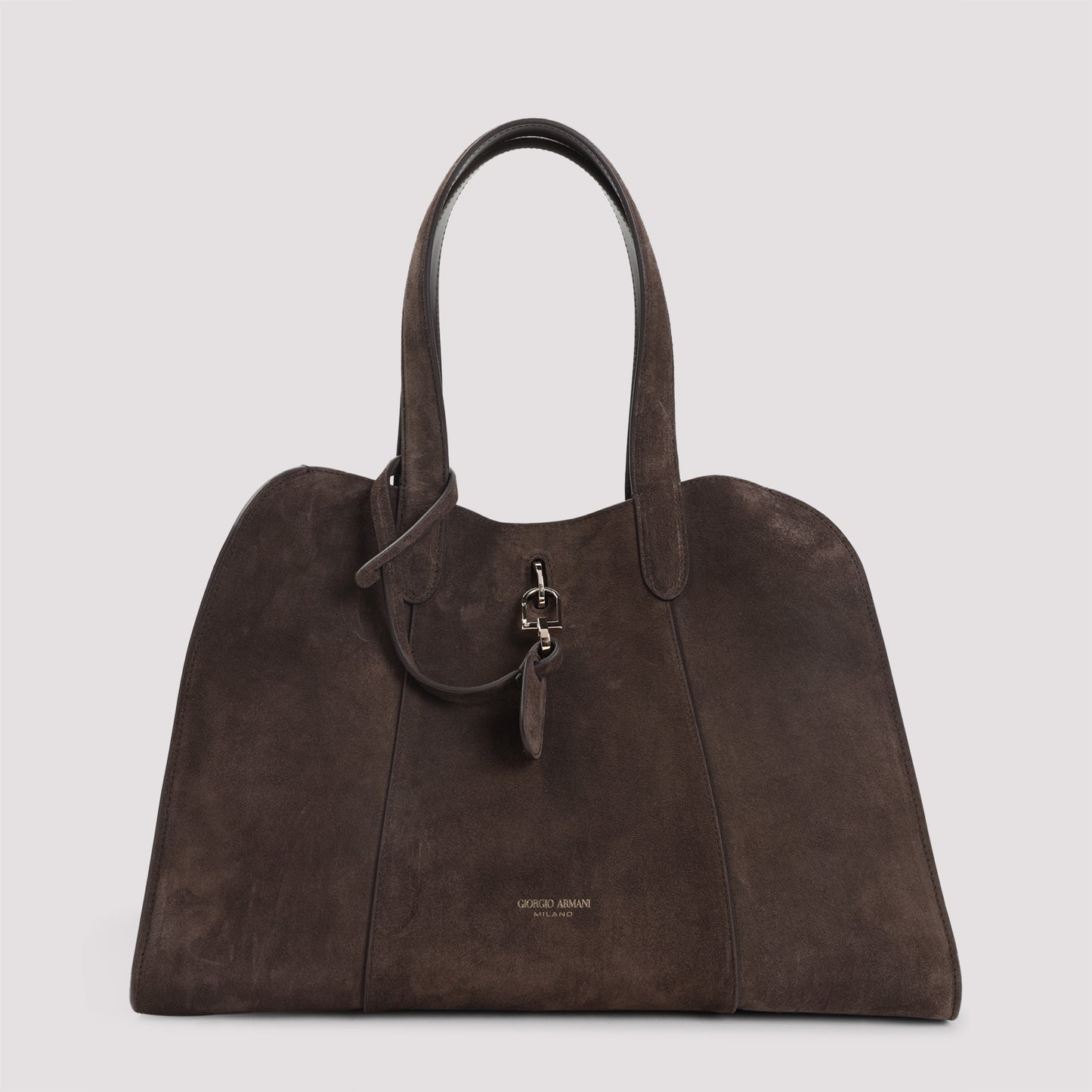 suede calf leather handbag-image-1