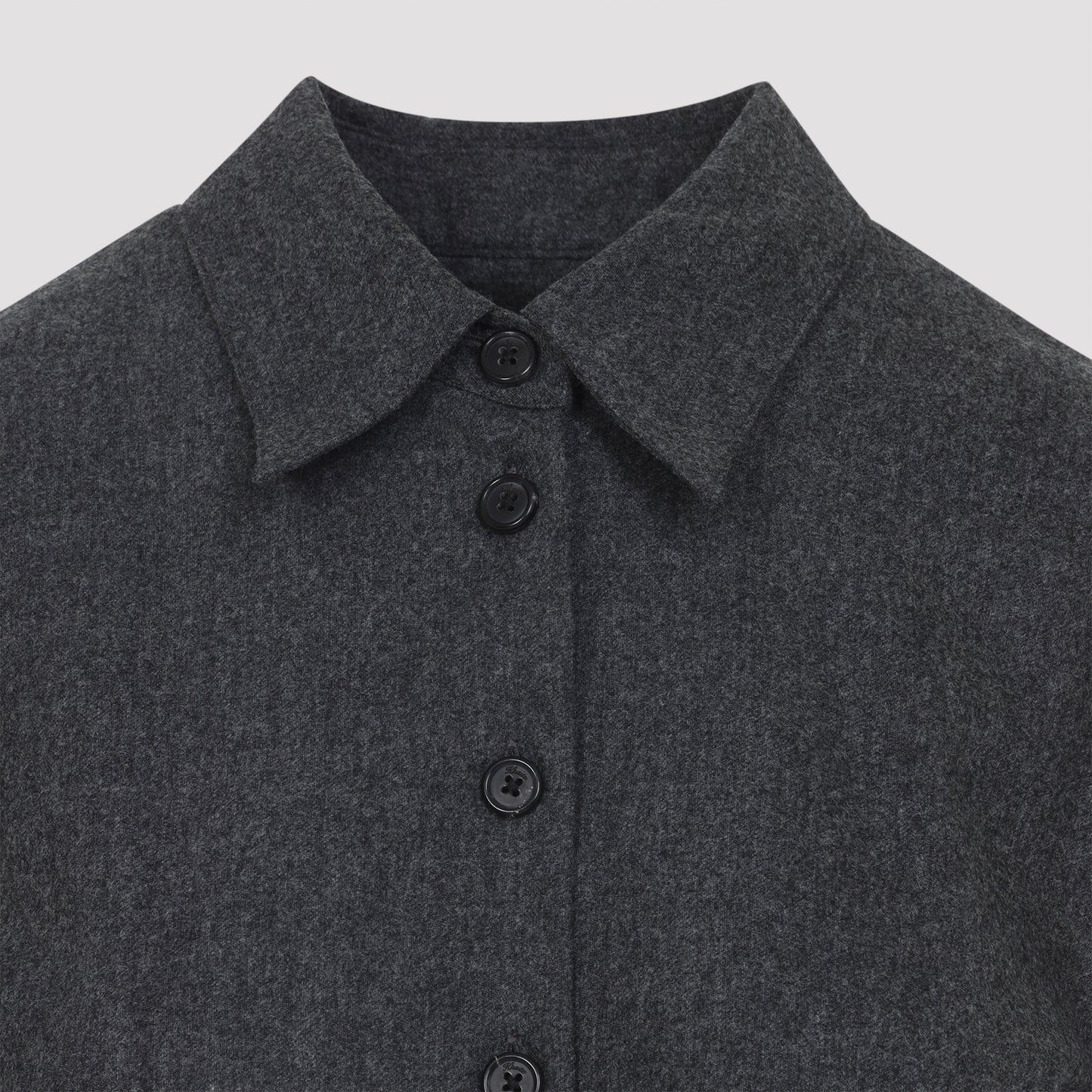 Grey Auryn Wool Shirt