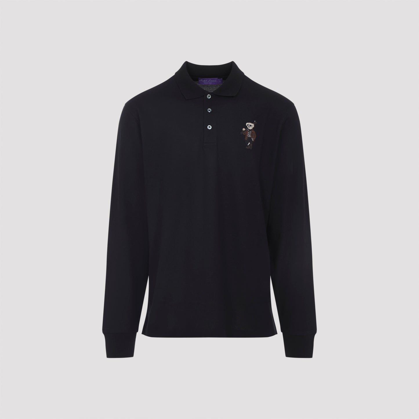 bear long sleeve polo-image-1
