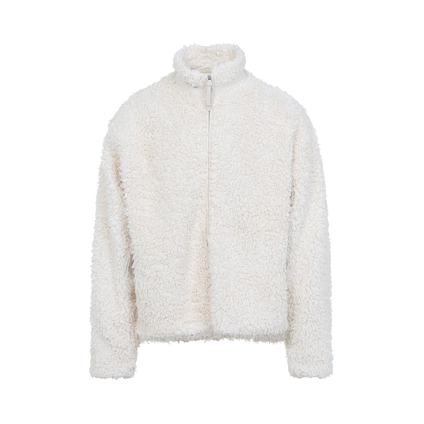jil sander+ zip up 187 gd ivory cotton jacket-image-2
