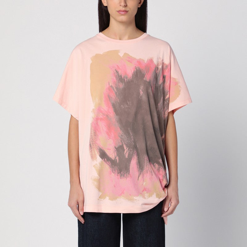 Pink Cotton T-shirt With Bow