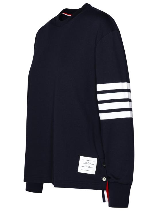 DIAGONAL ARMBAND COTTON LONG SLEEVE T-SHIRT