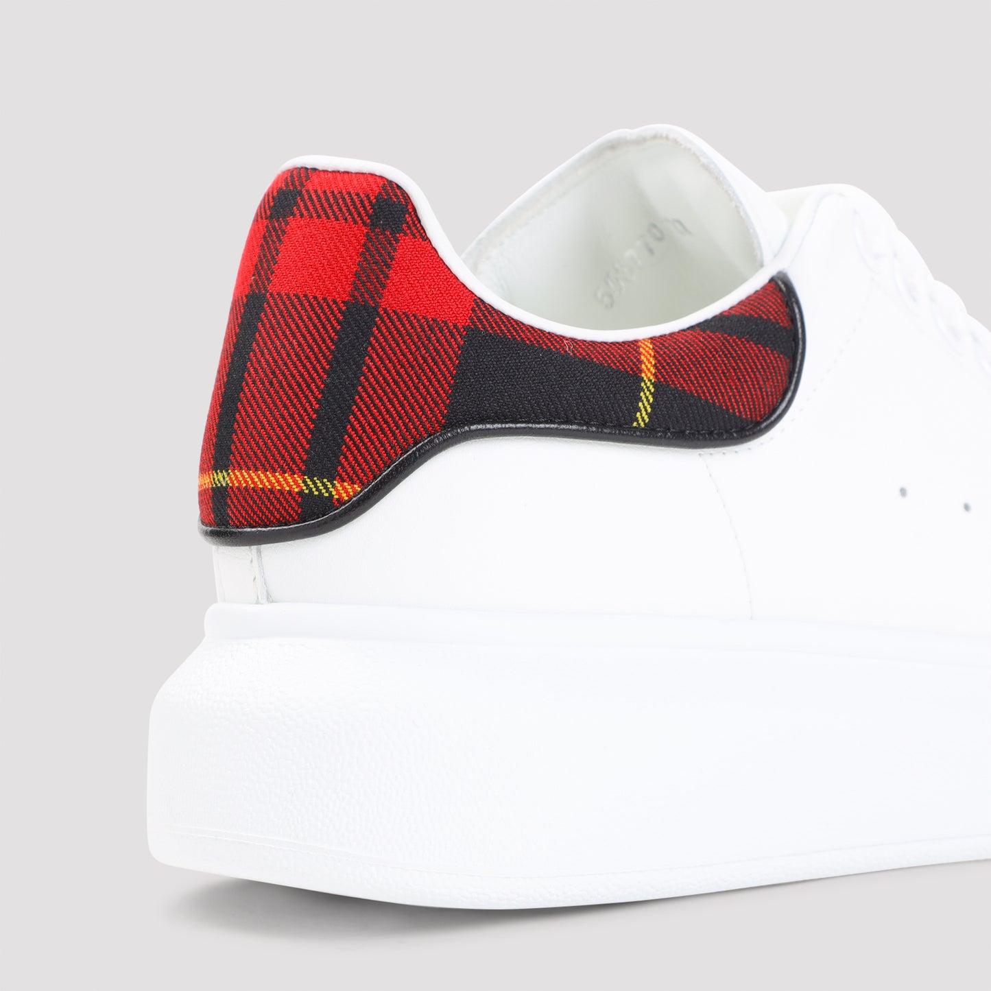 White Oversized Calf Leather Sneakers