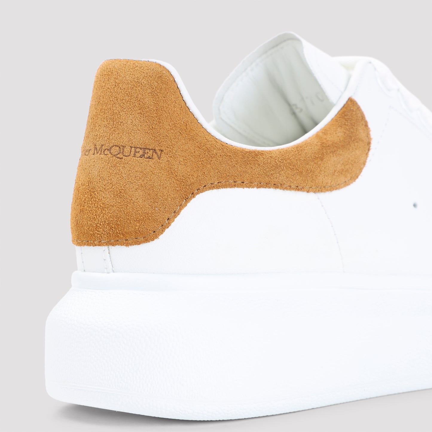 White Oversized Calf Leather Sneakers