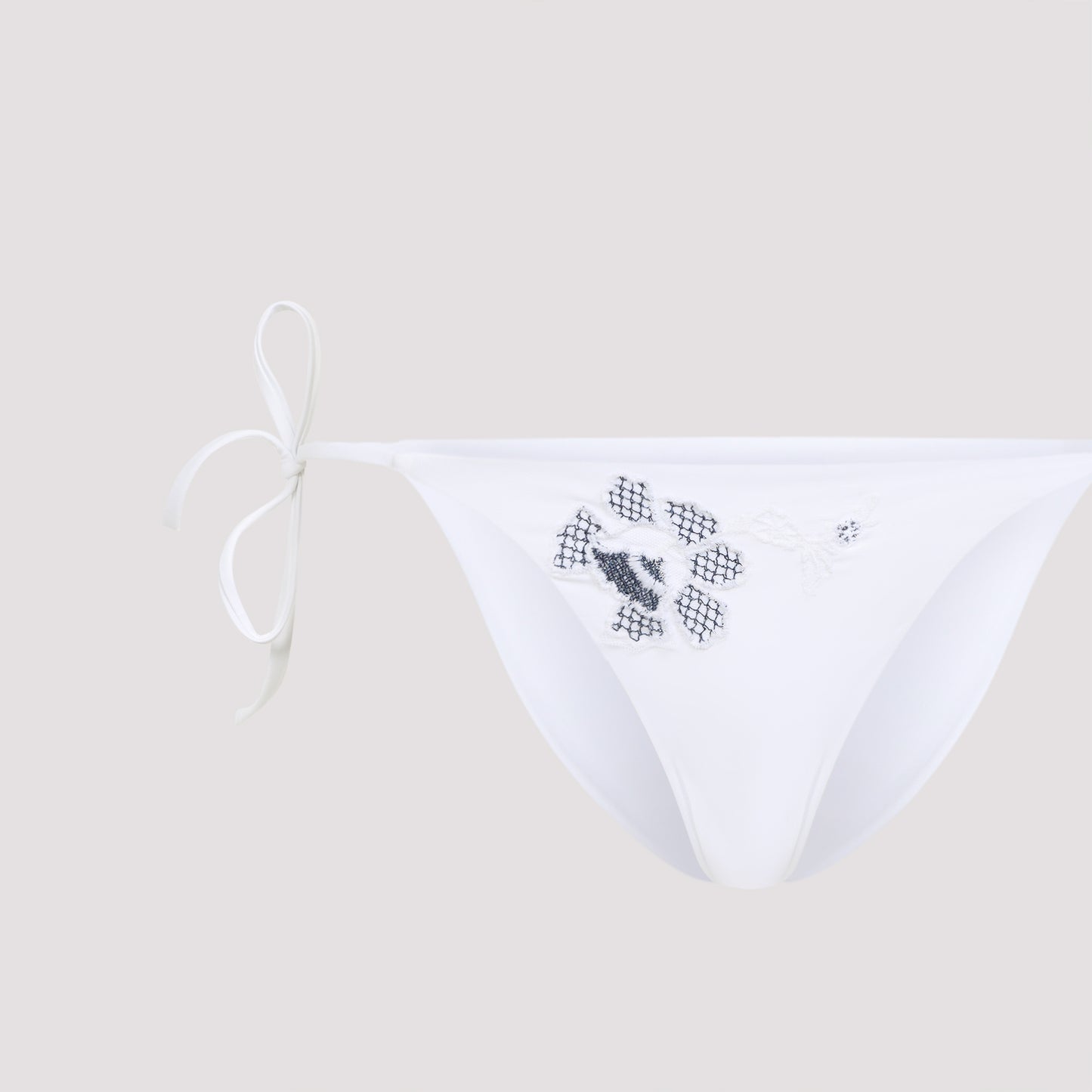 Embroidery White Bikini