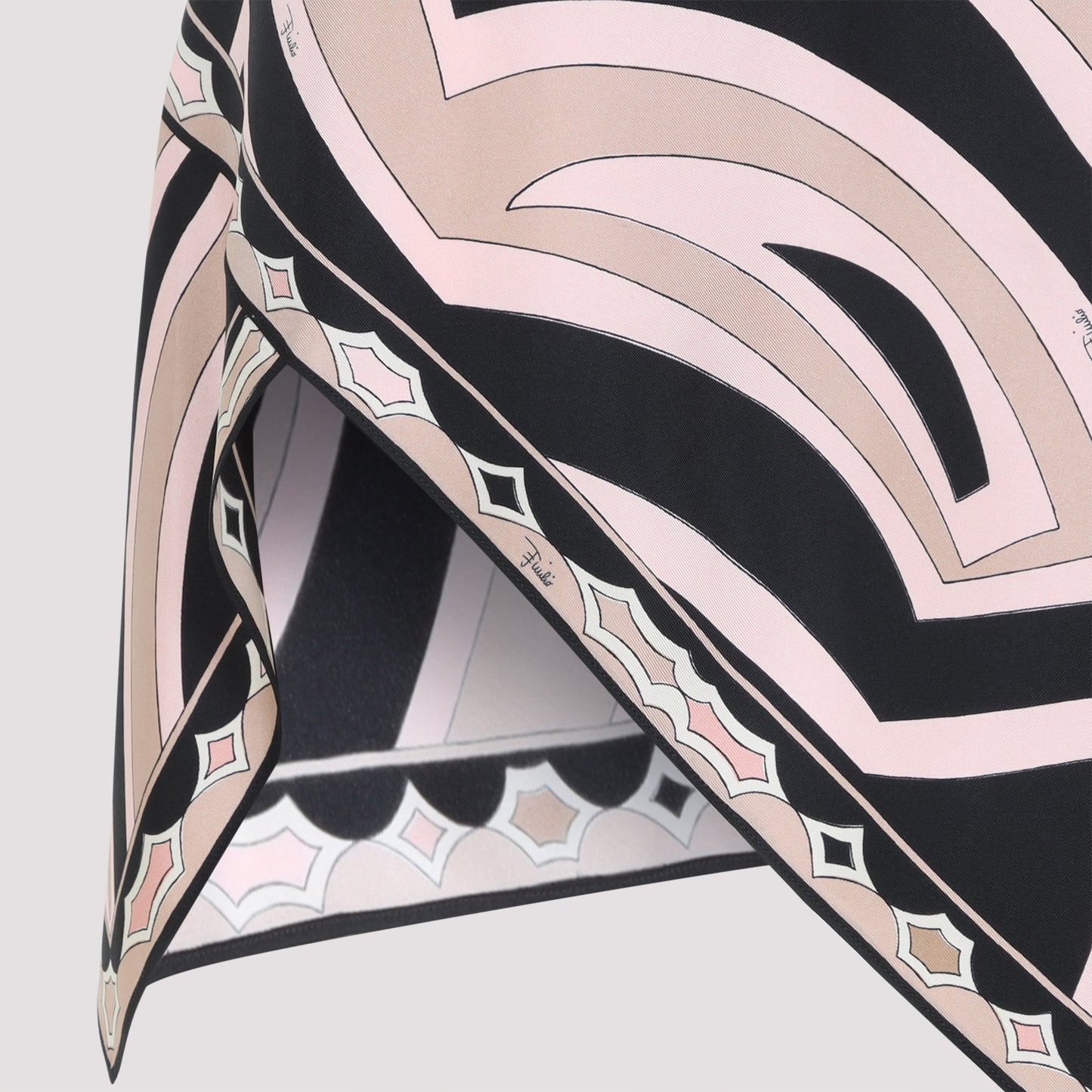 Silk Twill Mini Skirt