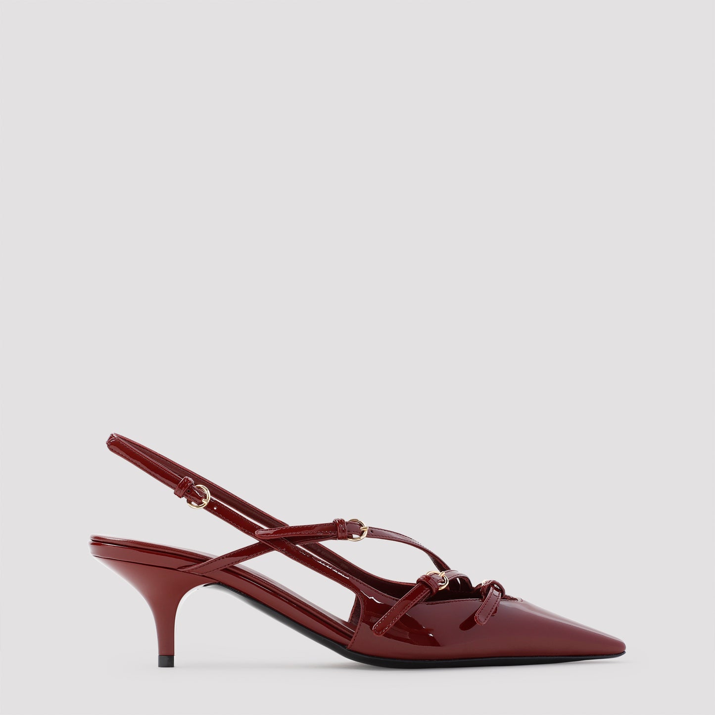 patent calf leather pumps-image-1