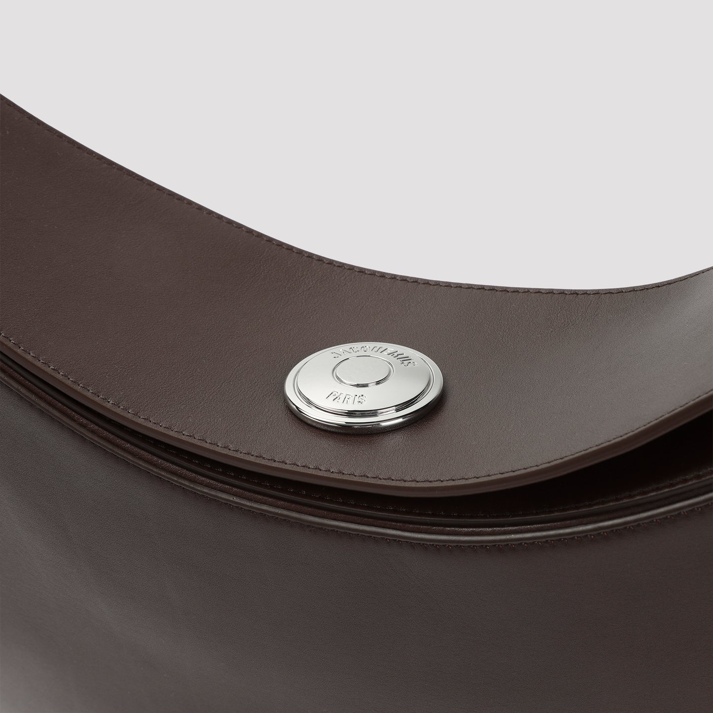 Midnight Brown Leather Le Calisso Rond Handbag