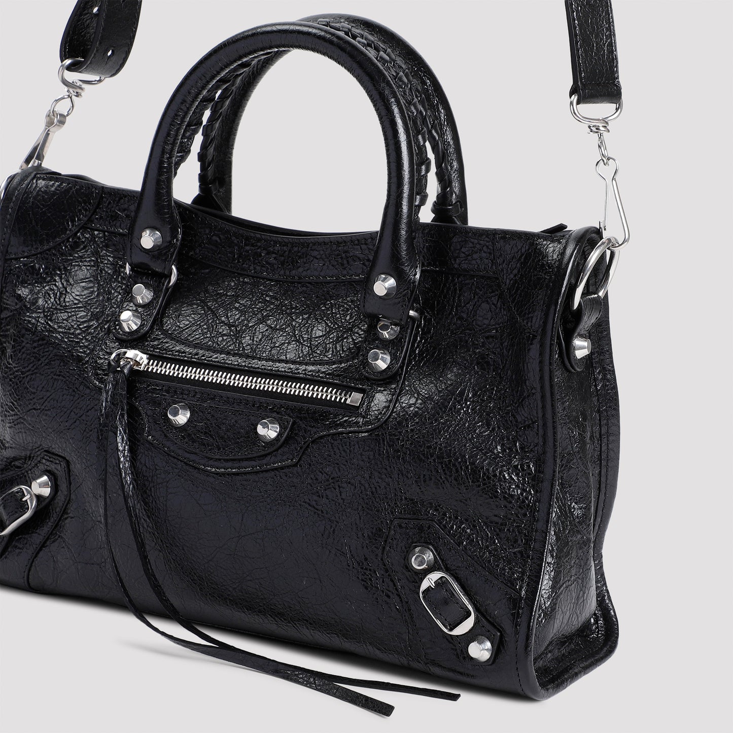 Black Calf Leather Le City Bag