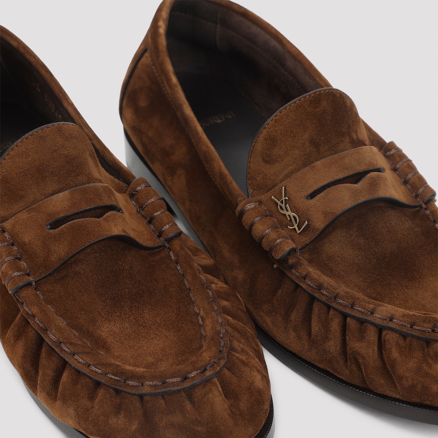 Dark Havana Suede Calf Leather Le Loafer 15 Mocassins