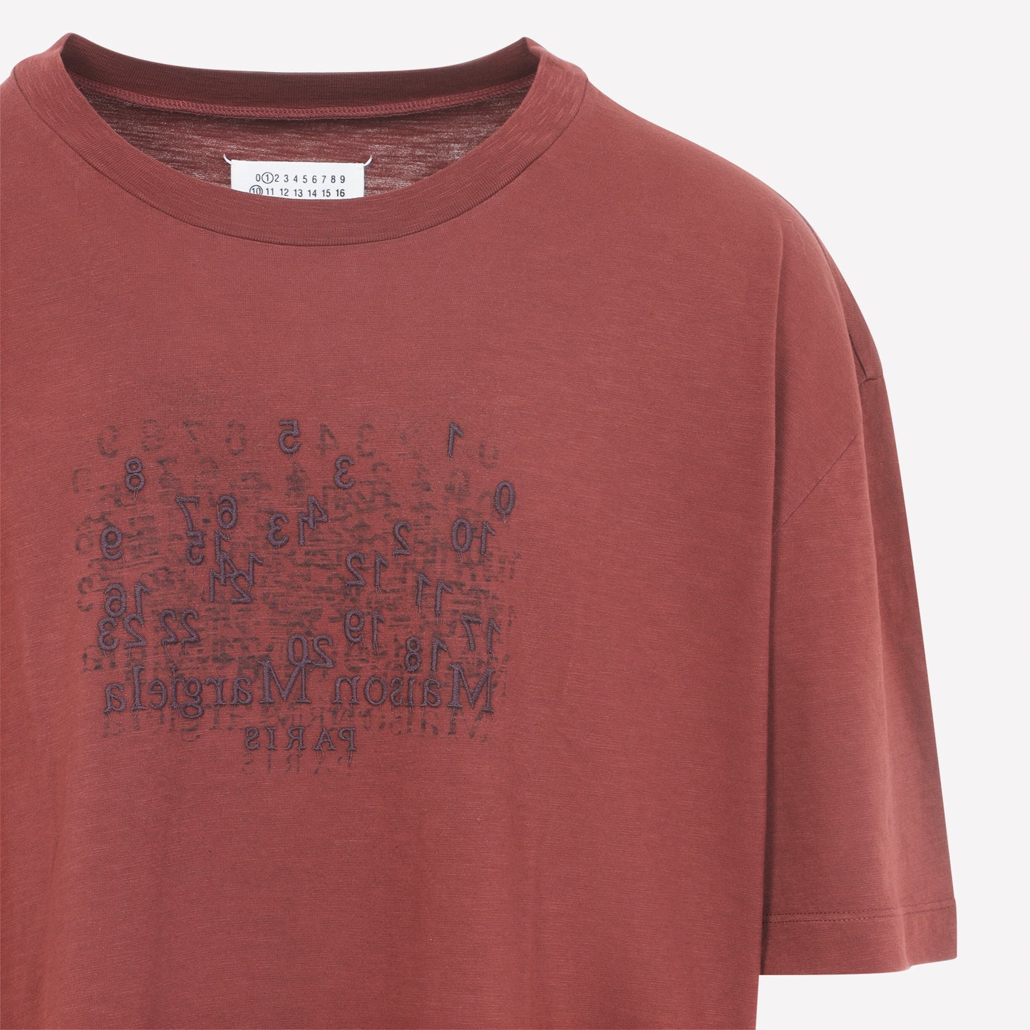 Dark bric red Cotton T-Shirt
