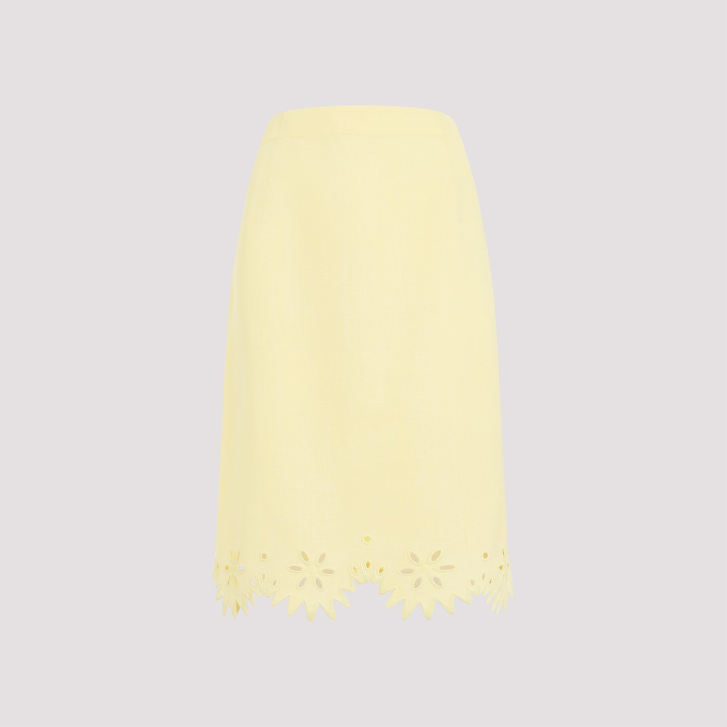 grainy english embroidery midi skirt-image-1