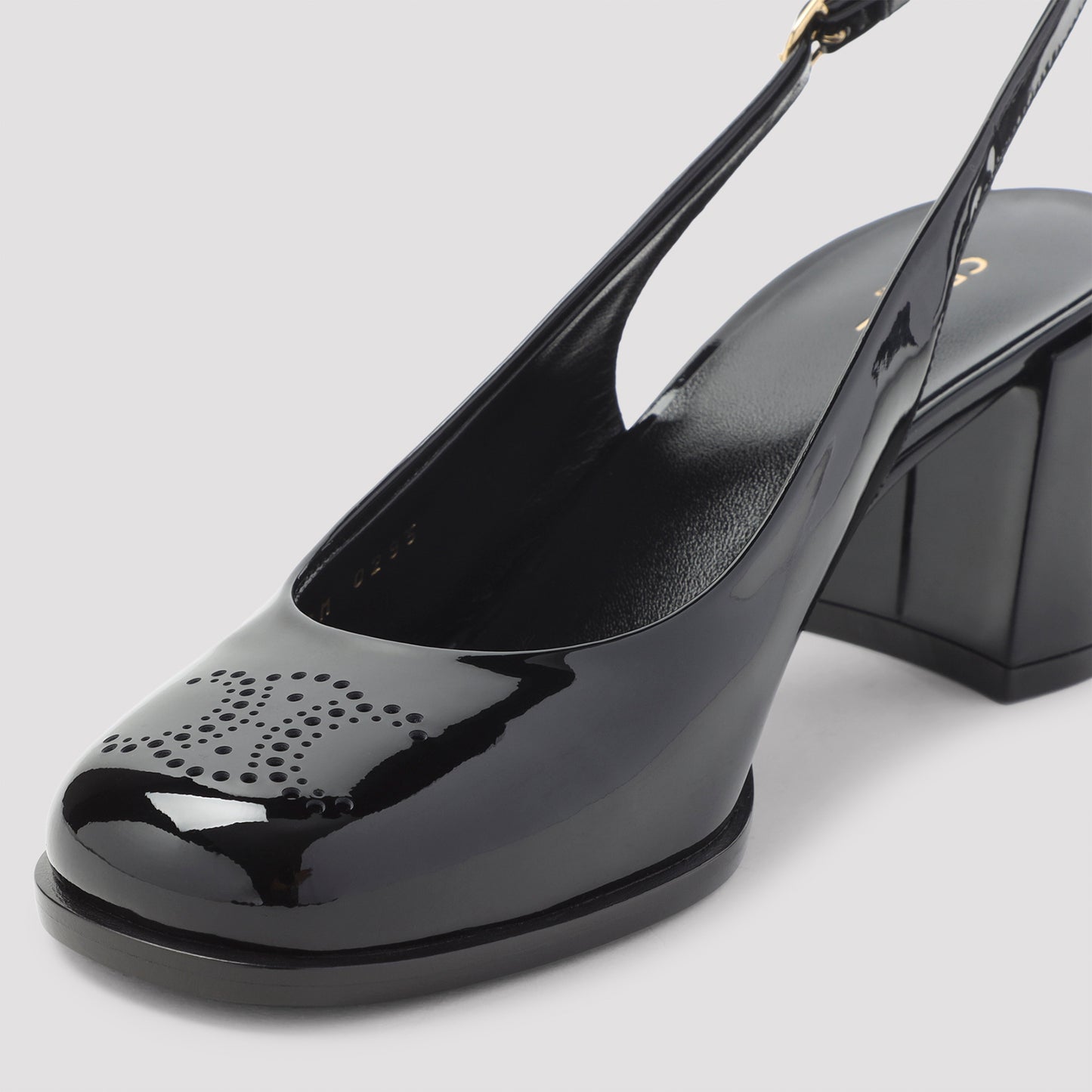 perforated triomphe slingback-image-6