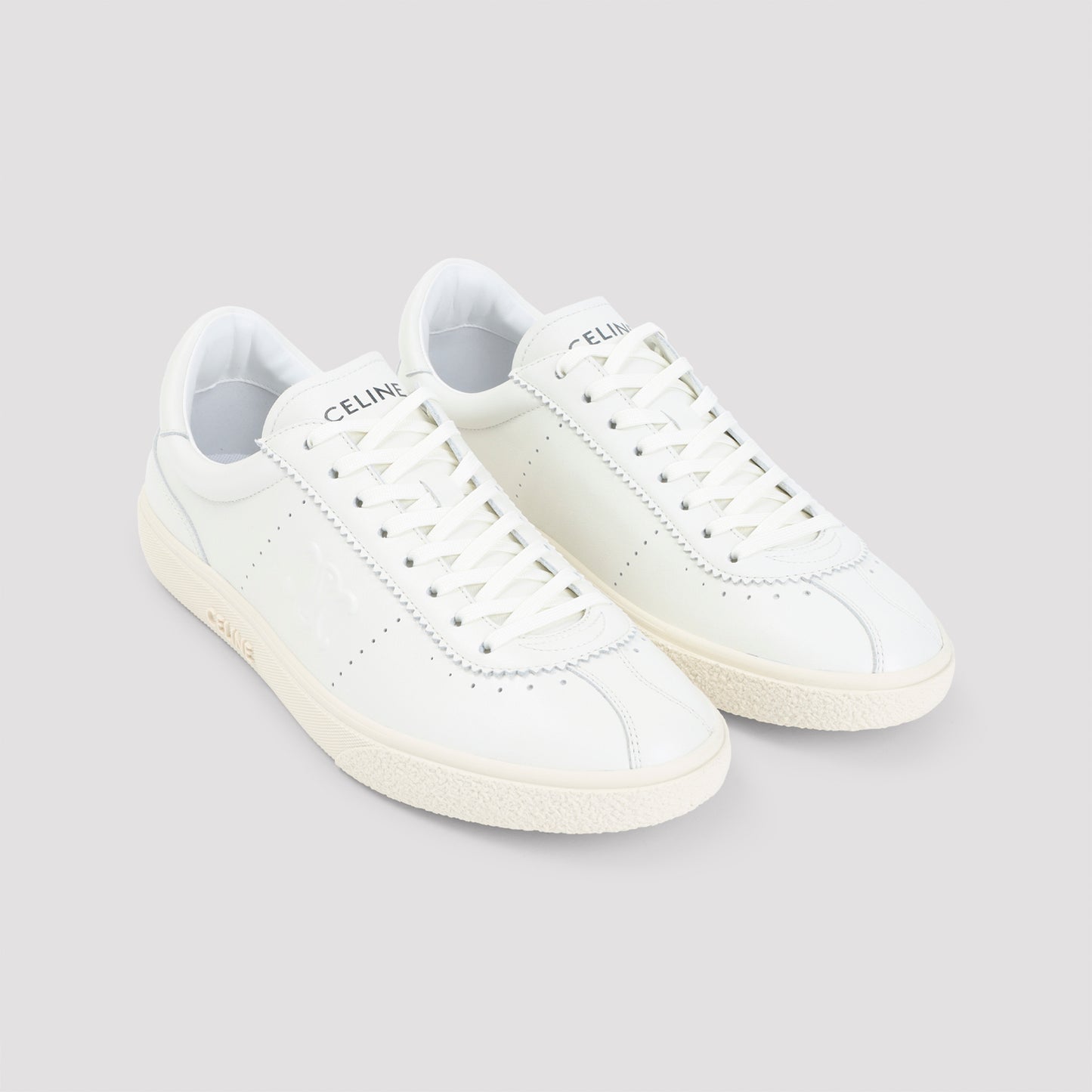 low lace-up sneakers with triomphe-image-5