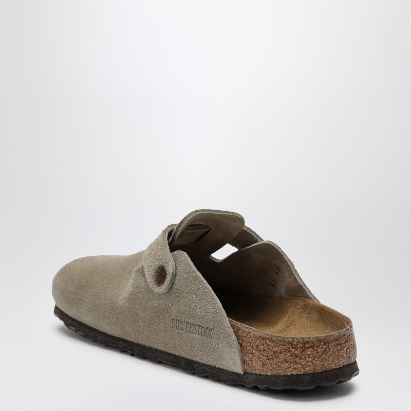 Taupe Boston Sandal In Suede