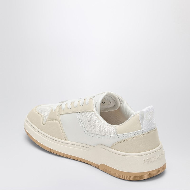 Low White Leather Trainer