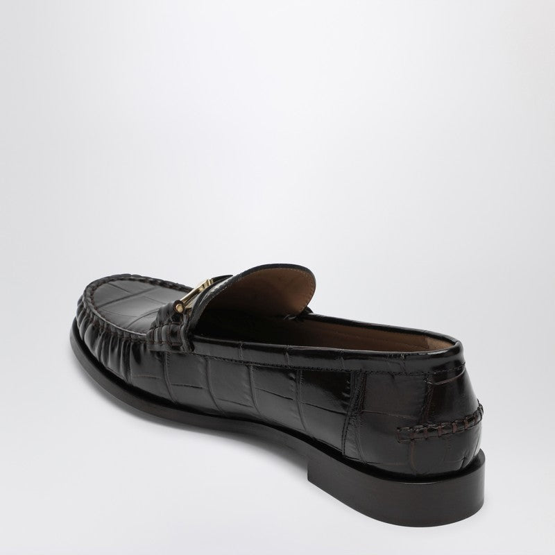 Dark Brown Moccasin New Vara Chain