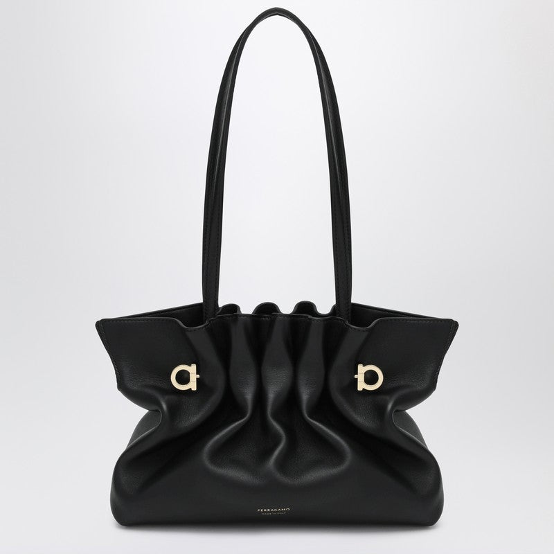 Soft-Bag Small Black Leather