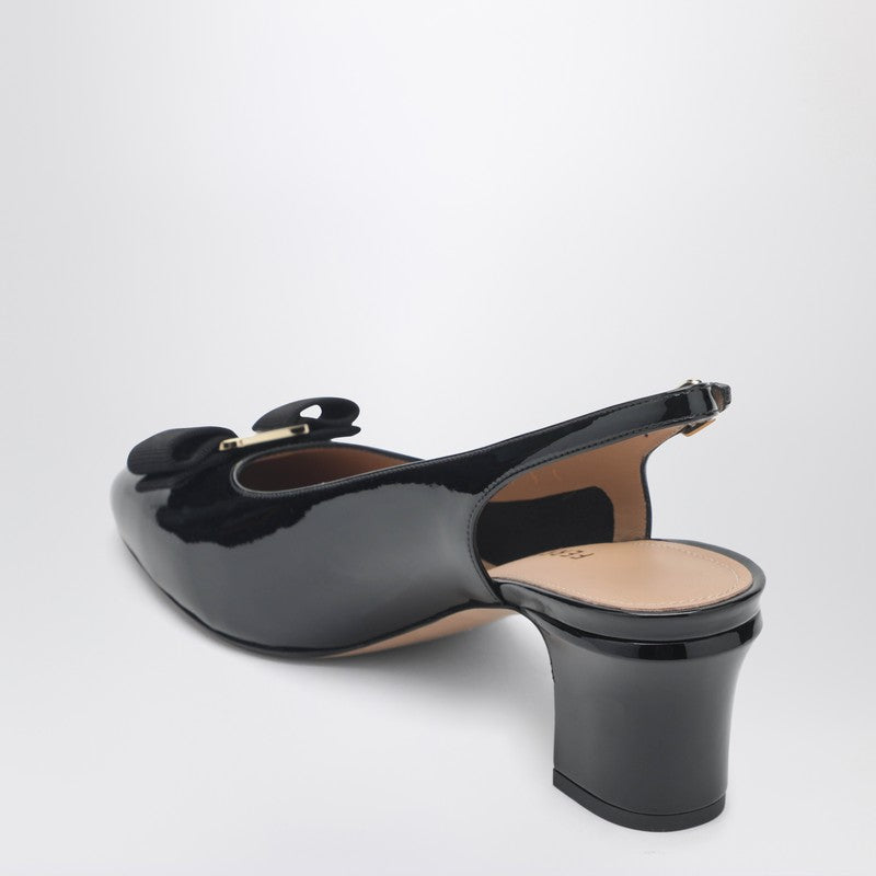 Black Vara bow slingback shoes