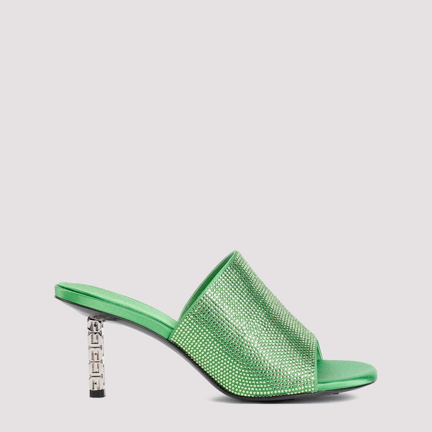 g cube mules in satin with strass-image-1