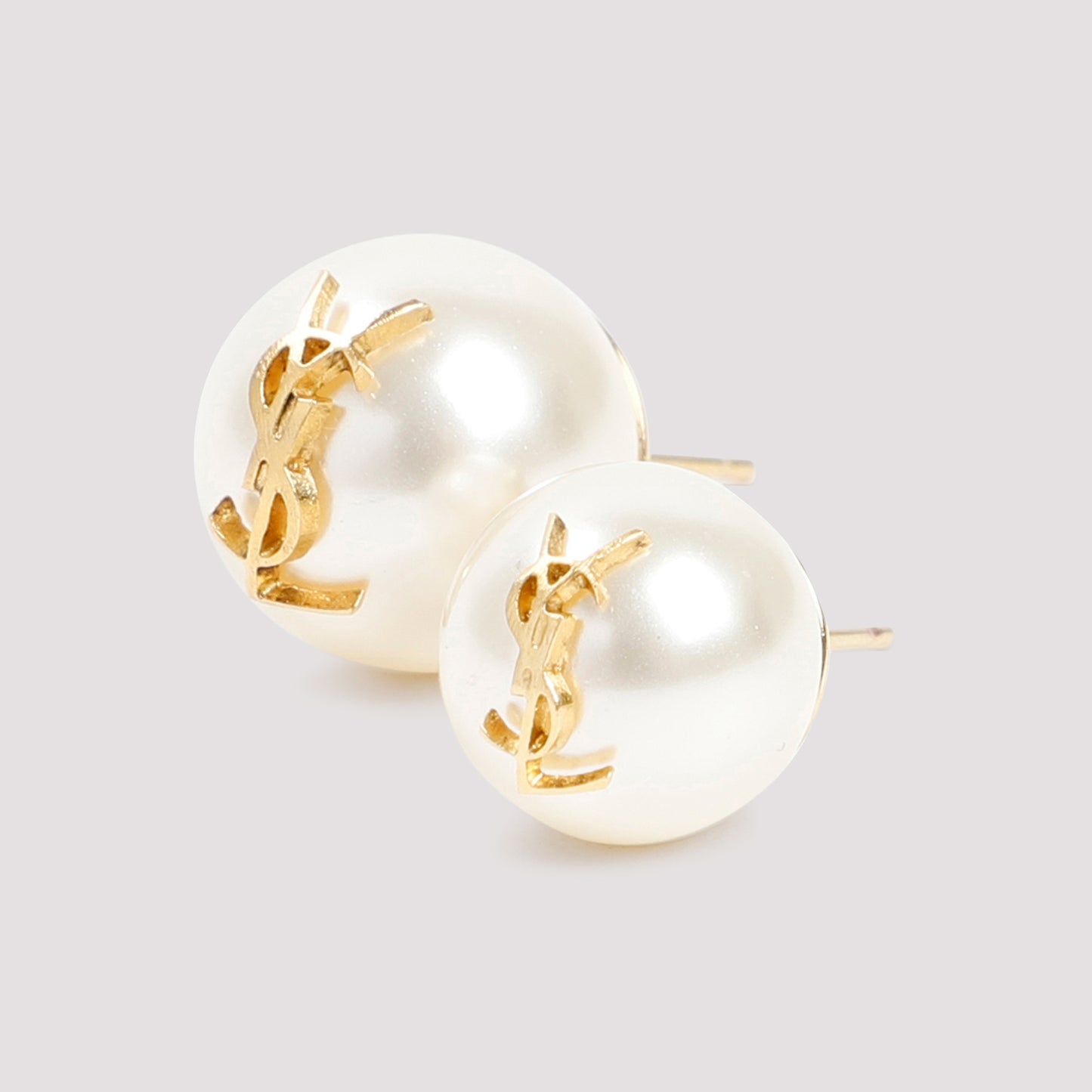Pearl Earrings with Monogram