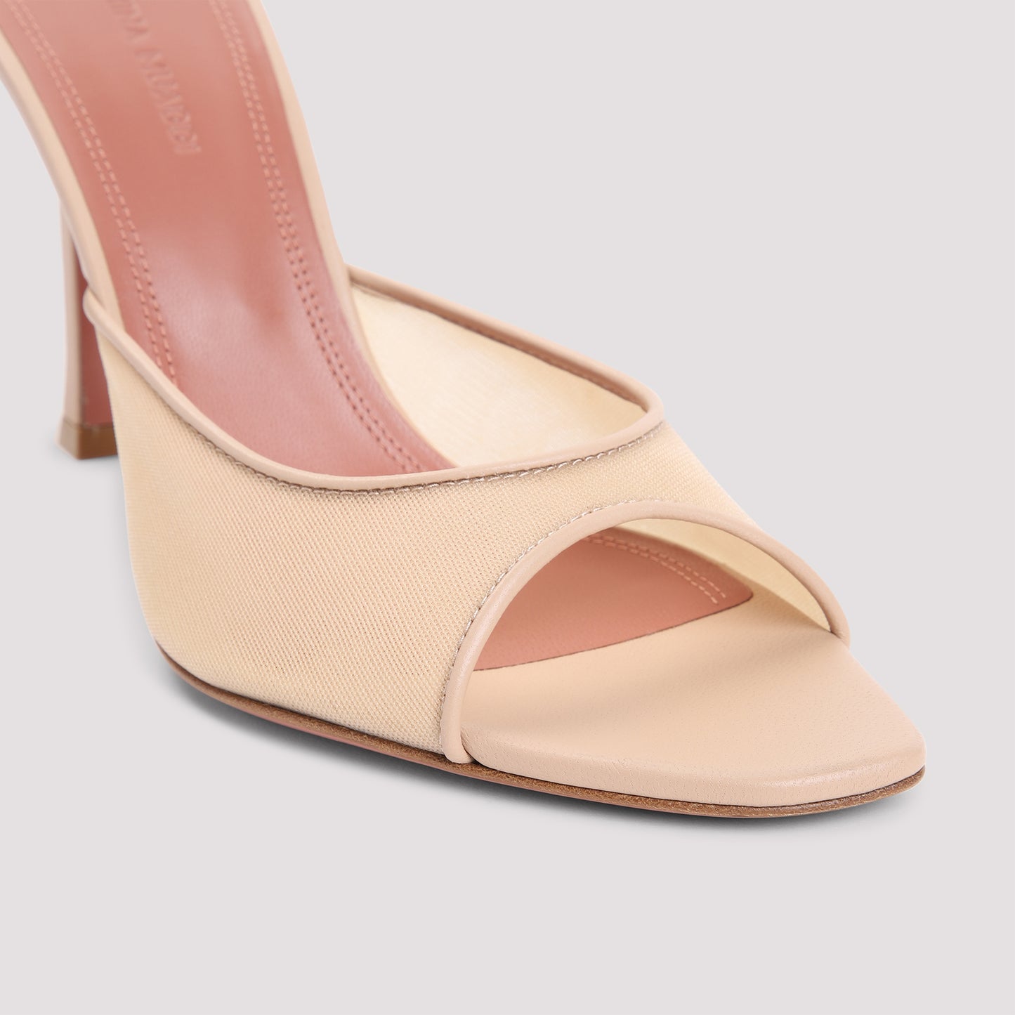 Beige Alexa 95 Leather Mules