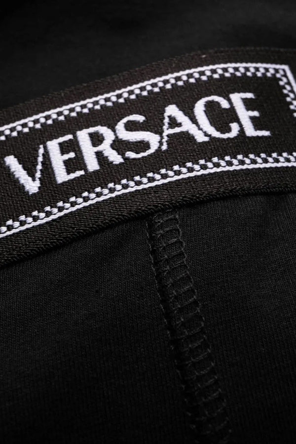 90s Versace Logo-Waistband Stretched Briefs