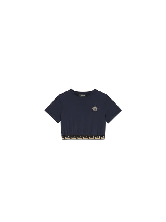 LOGO EMBROIDERED CREWNECK T-SHIRT