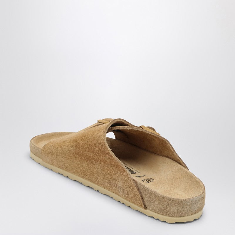 Slide Zürich Exquisite Cream Coloured In Suede