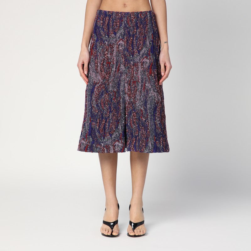 Skirt In Jacquard Cotton-blend Viscose