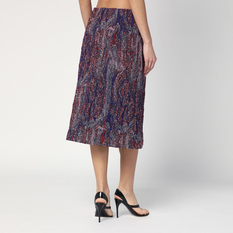 Skirt In Jacquard Cotton-blend Viscose