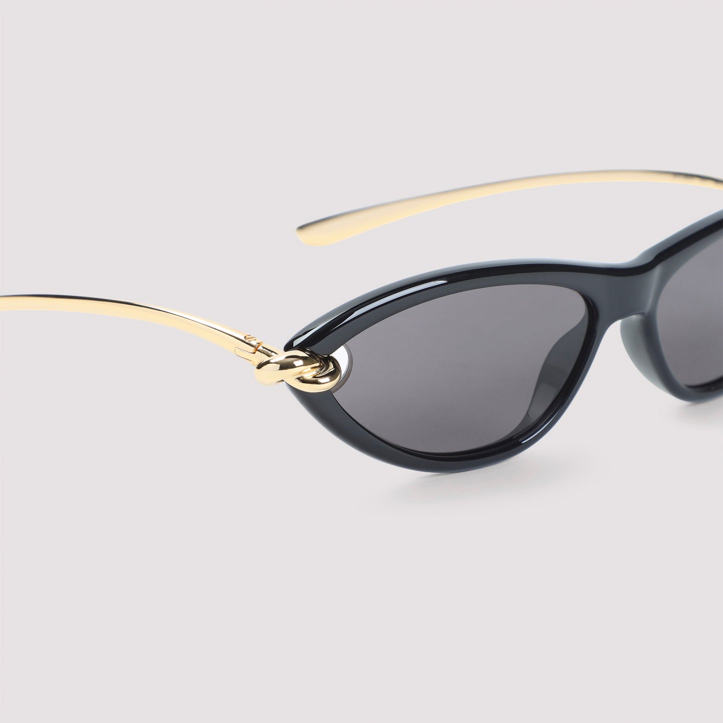 Black Knot Cat Eye Acetate Sunglasses