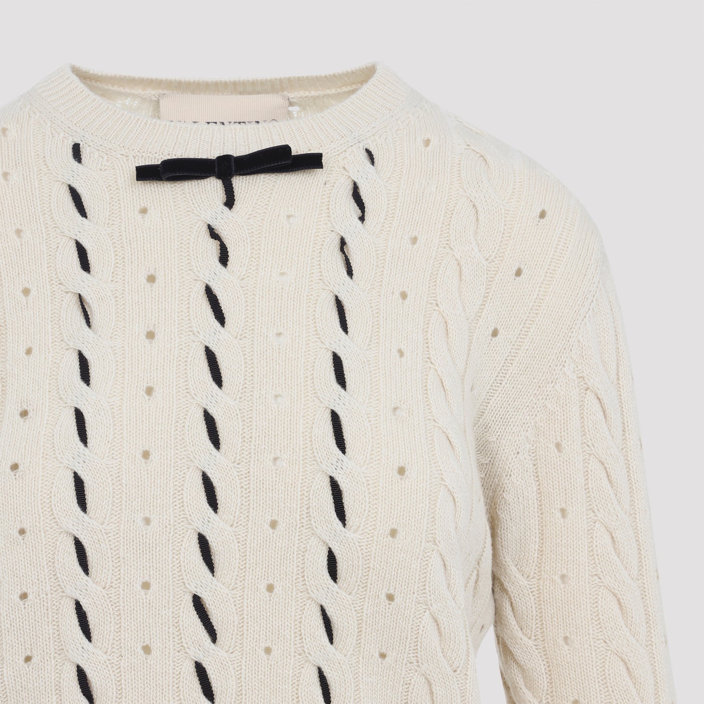 Betulla White Virgin Wool Sweater