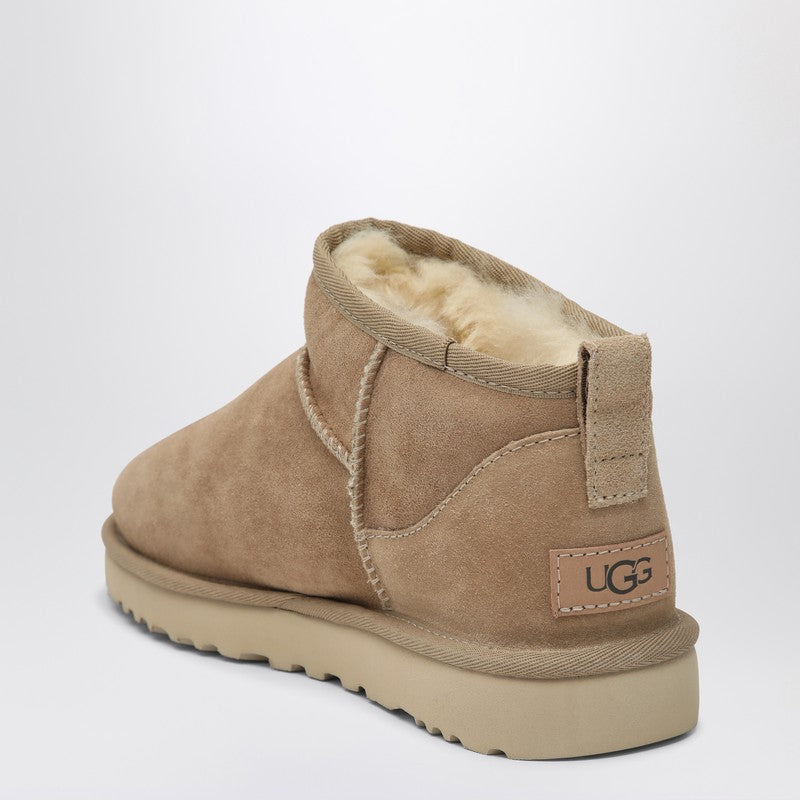Classic Ultra Mini Sand Coloured Boot