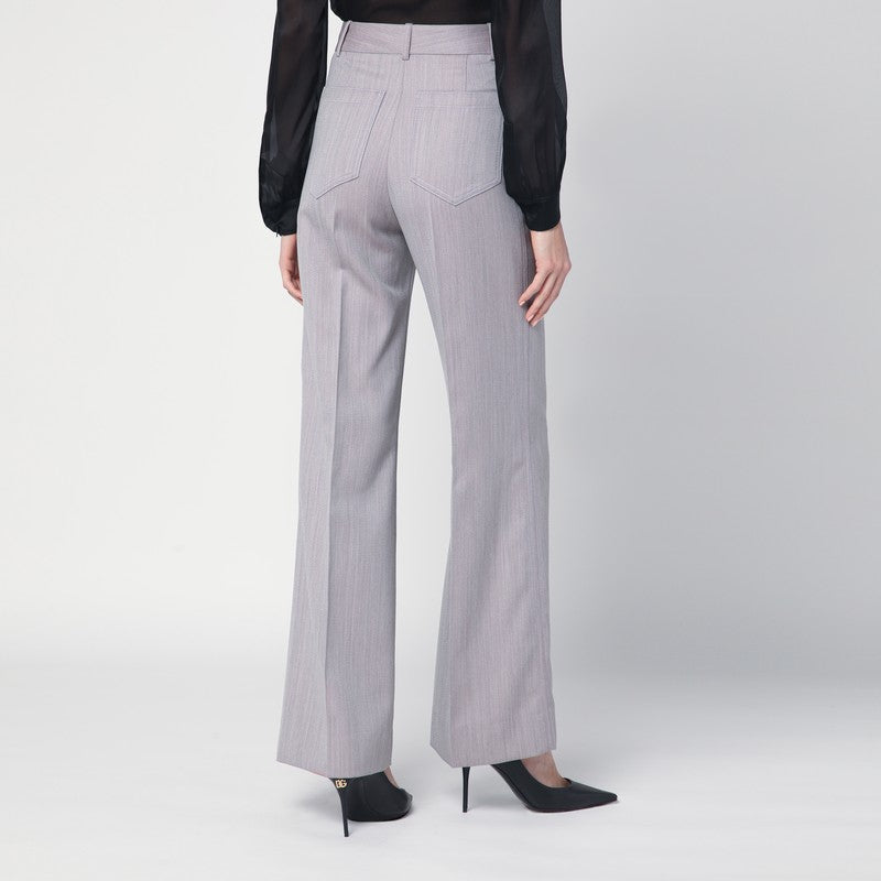 Pantalone Alina Grey In Wool