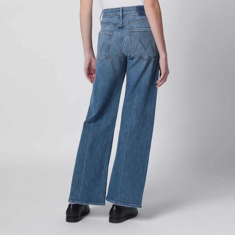The Mid Rise Lasso Sneak jeans in mid-blue wash