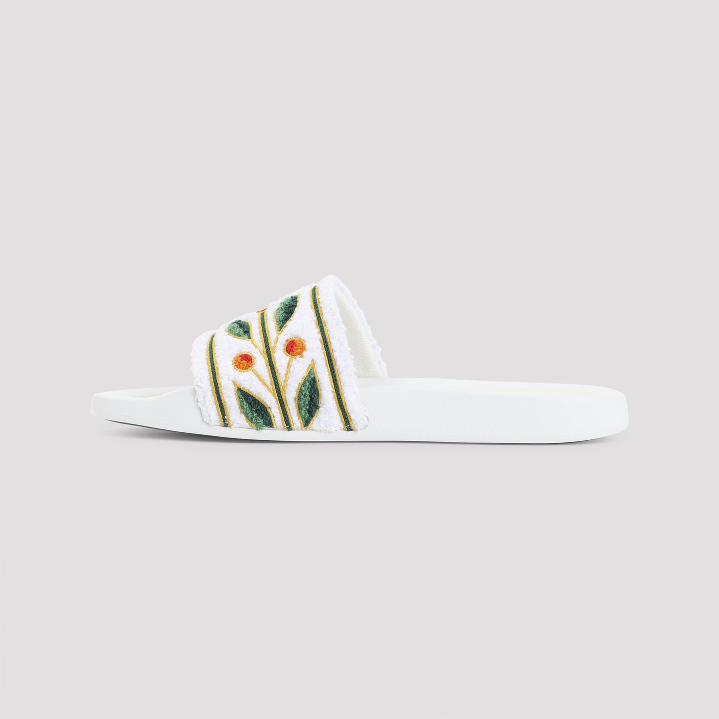 embroidered terry sandals-image-4