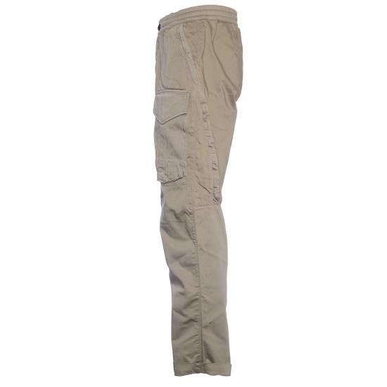 STRETCH SATEEN REGULAR CARGO PANTS