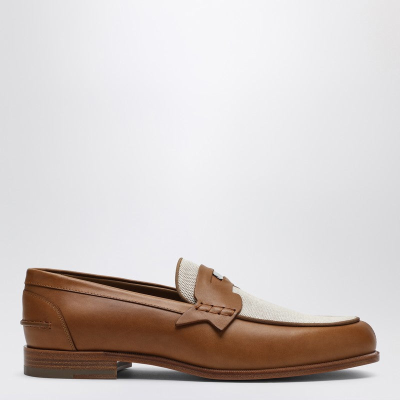 Brown Leather Penny Loafers