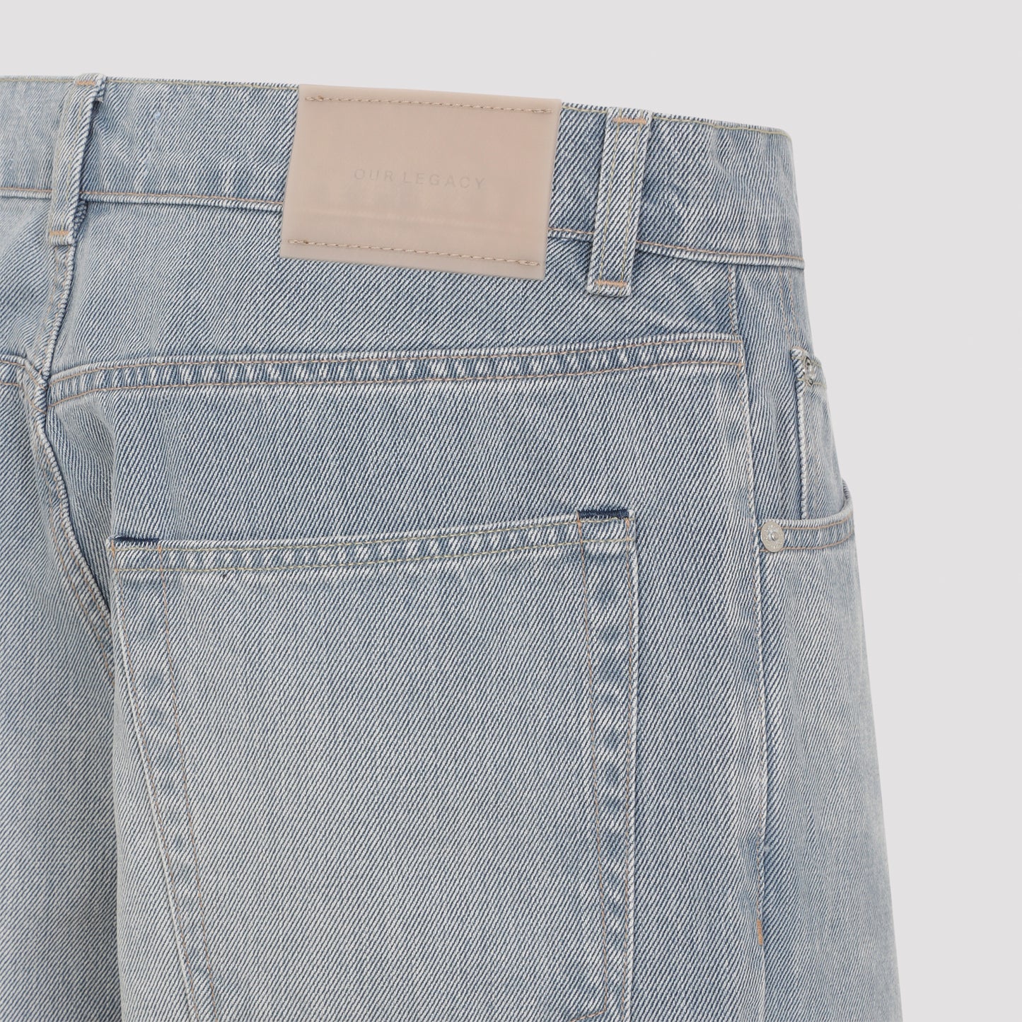 Light Blue Vast Cut Cotton Jeans