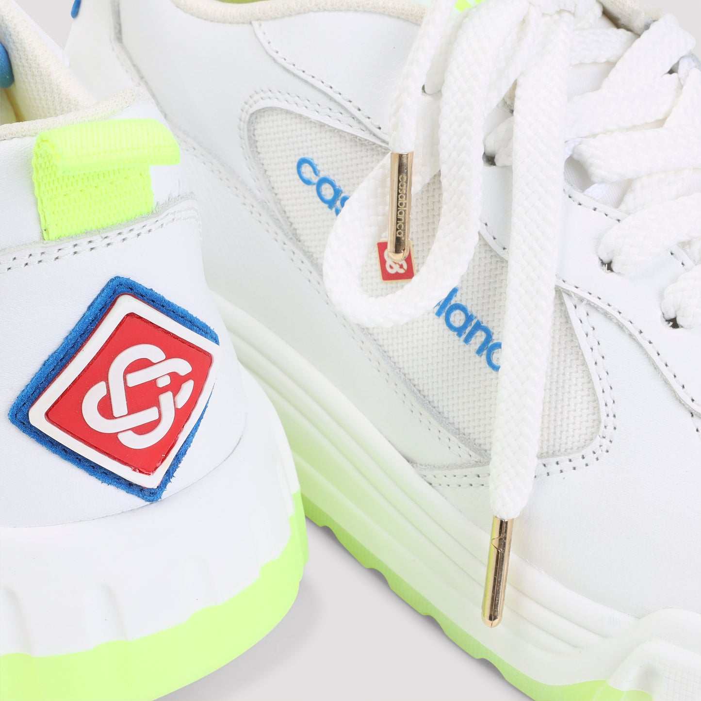 White Leather Court Sneakers