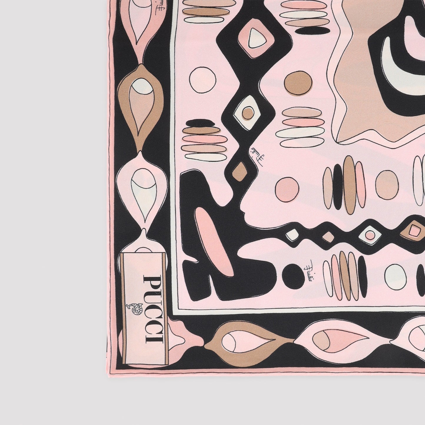 Pink 90x90 Silk Foulard