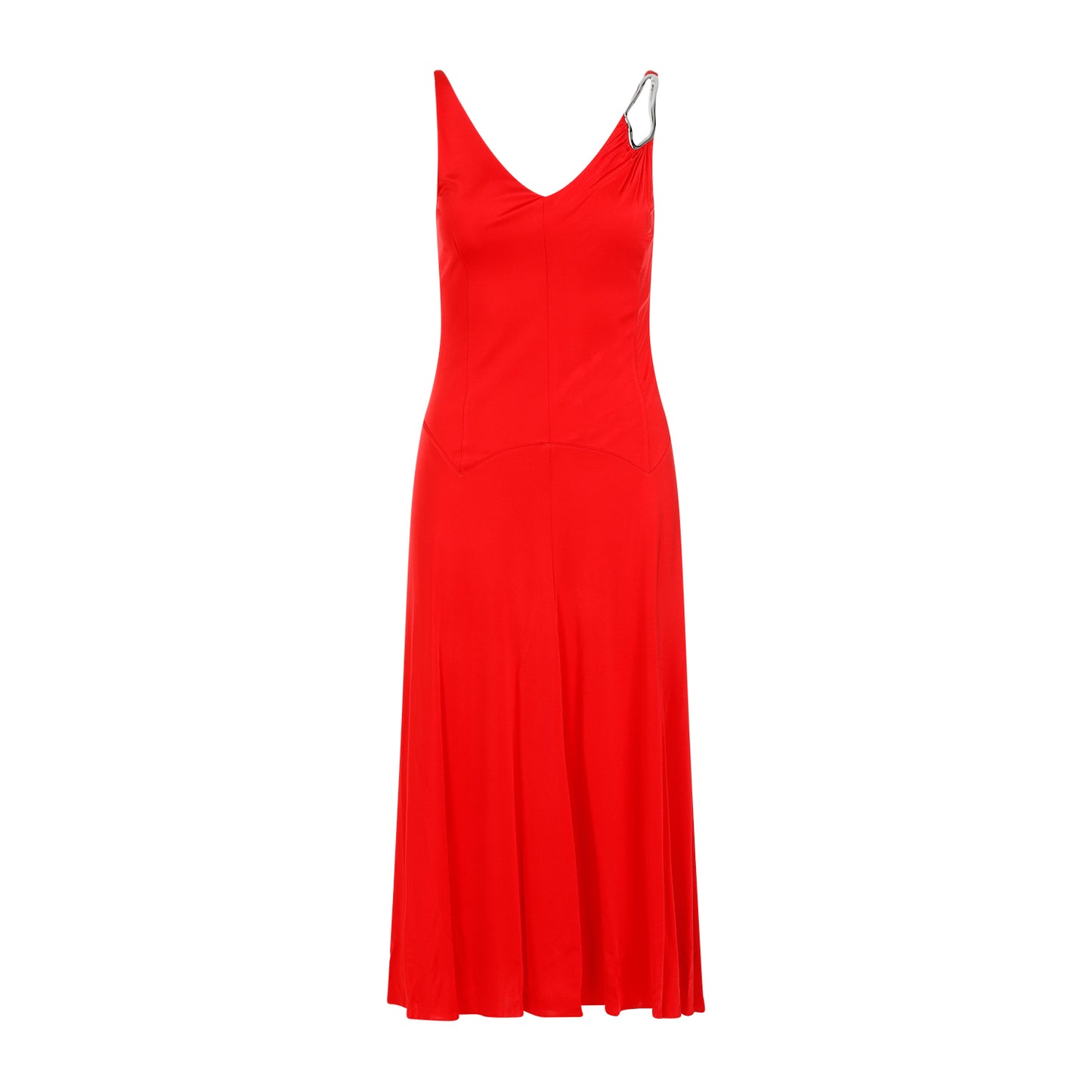 sleeveless a-line midi dress-image-2