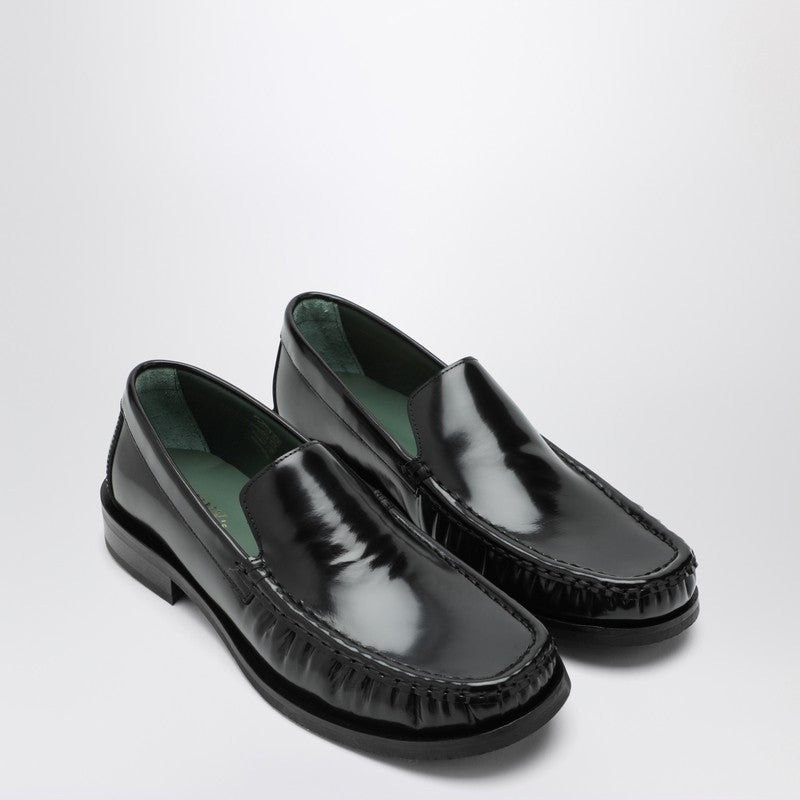 Black leather Micahel moccasins