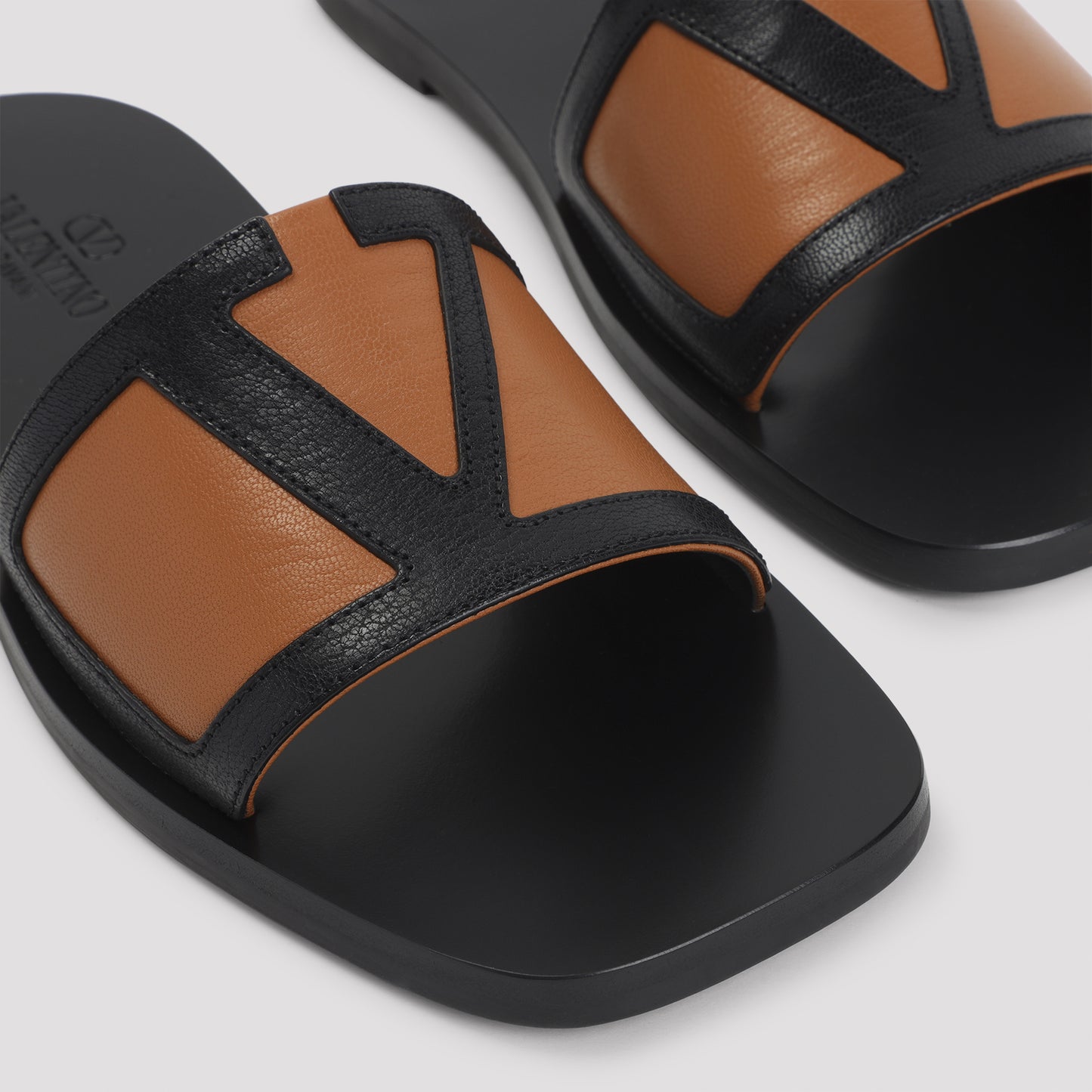 Black Leather Sandals