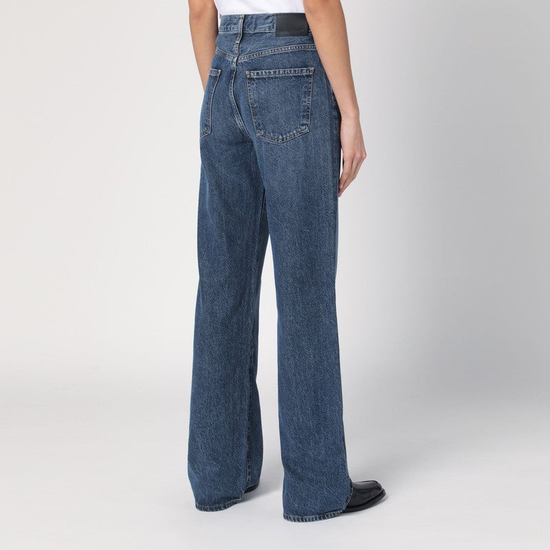 Wide Dark Blue Jeans
