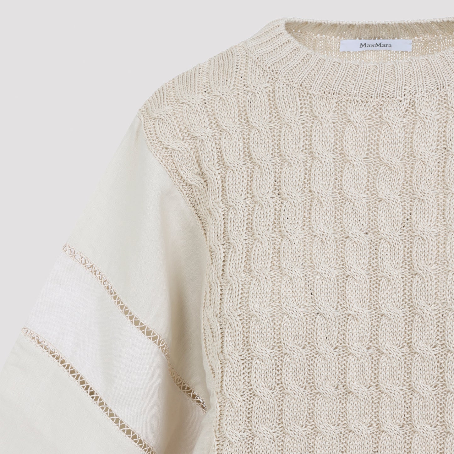 Scatola Cable Linen Sweater