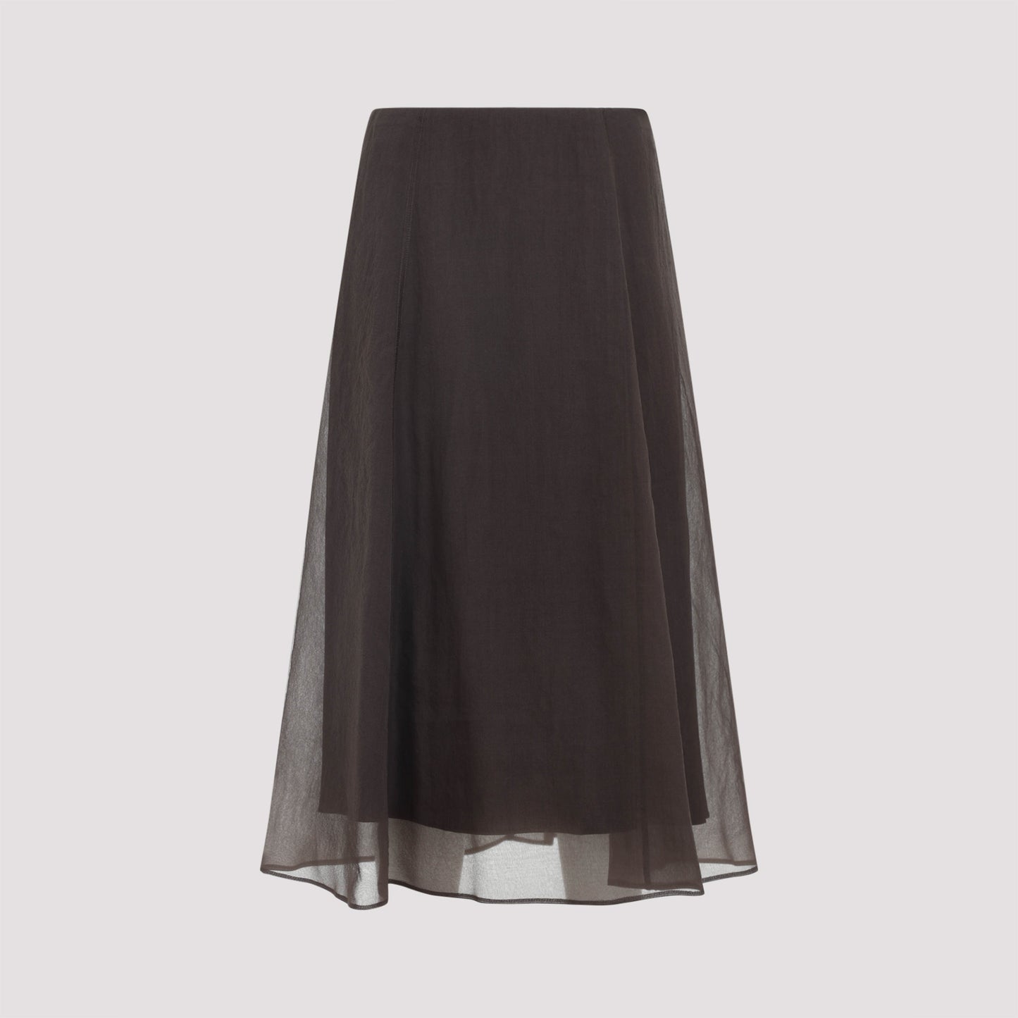 silk midi skirt-image-1
