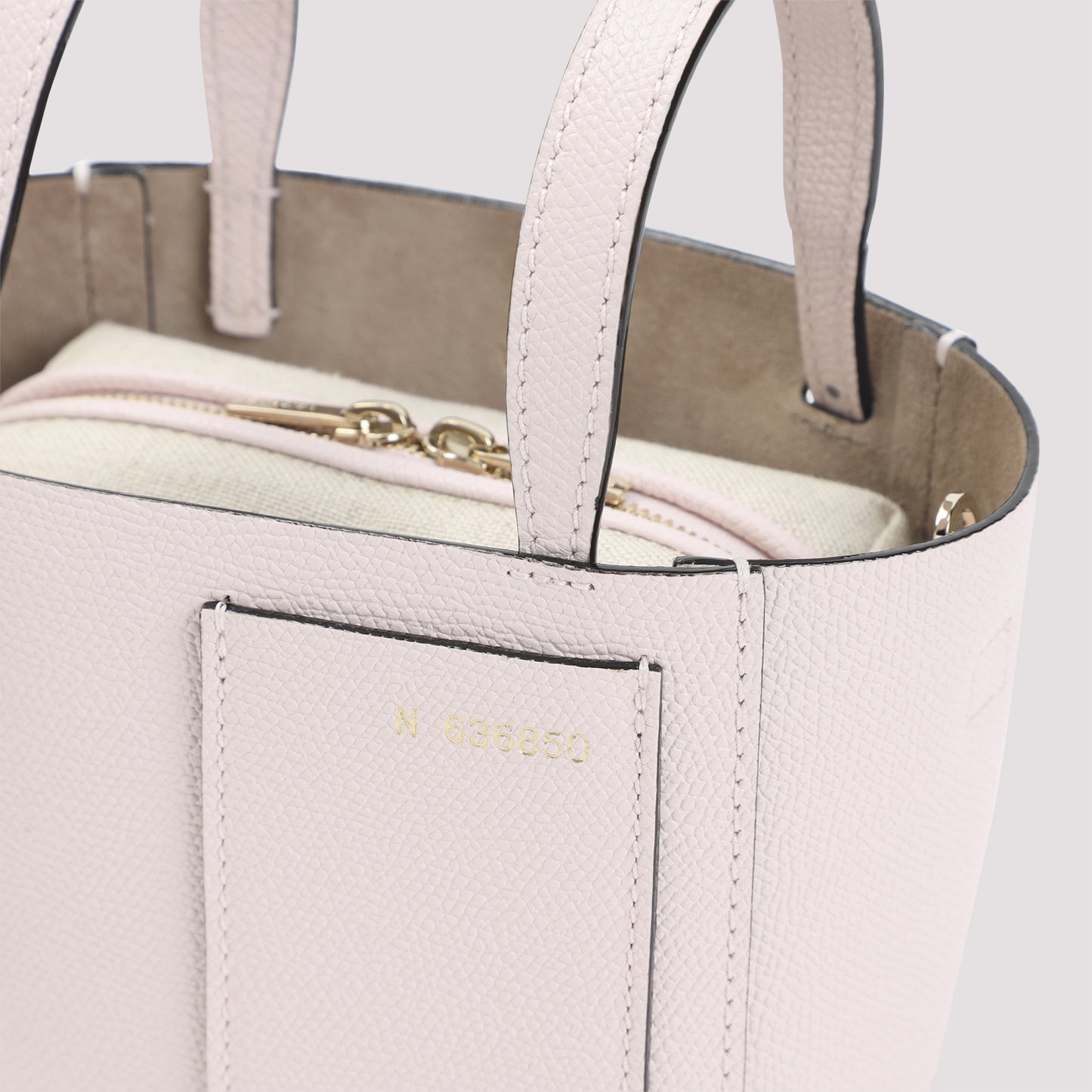 Pink Bucket Mini Calf Leather Shoulder Bag