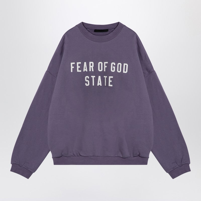 Lavender Coloured Sweatshirt With Embroidered Logo